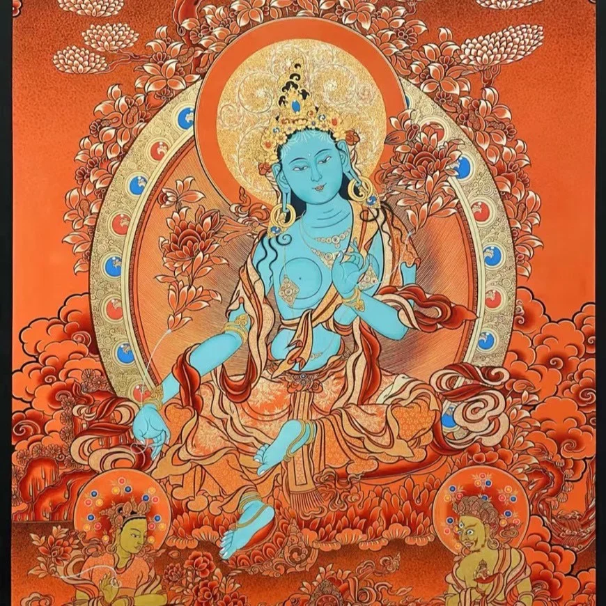綠度母的寓意和象徵綠度母是藏傳佛教中備受尊崇的女神形象，其寓意和象徵意義豐富而深遠。以下是綠度母的主