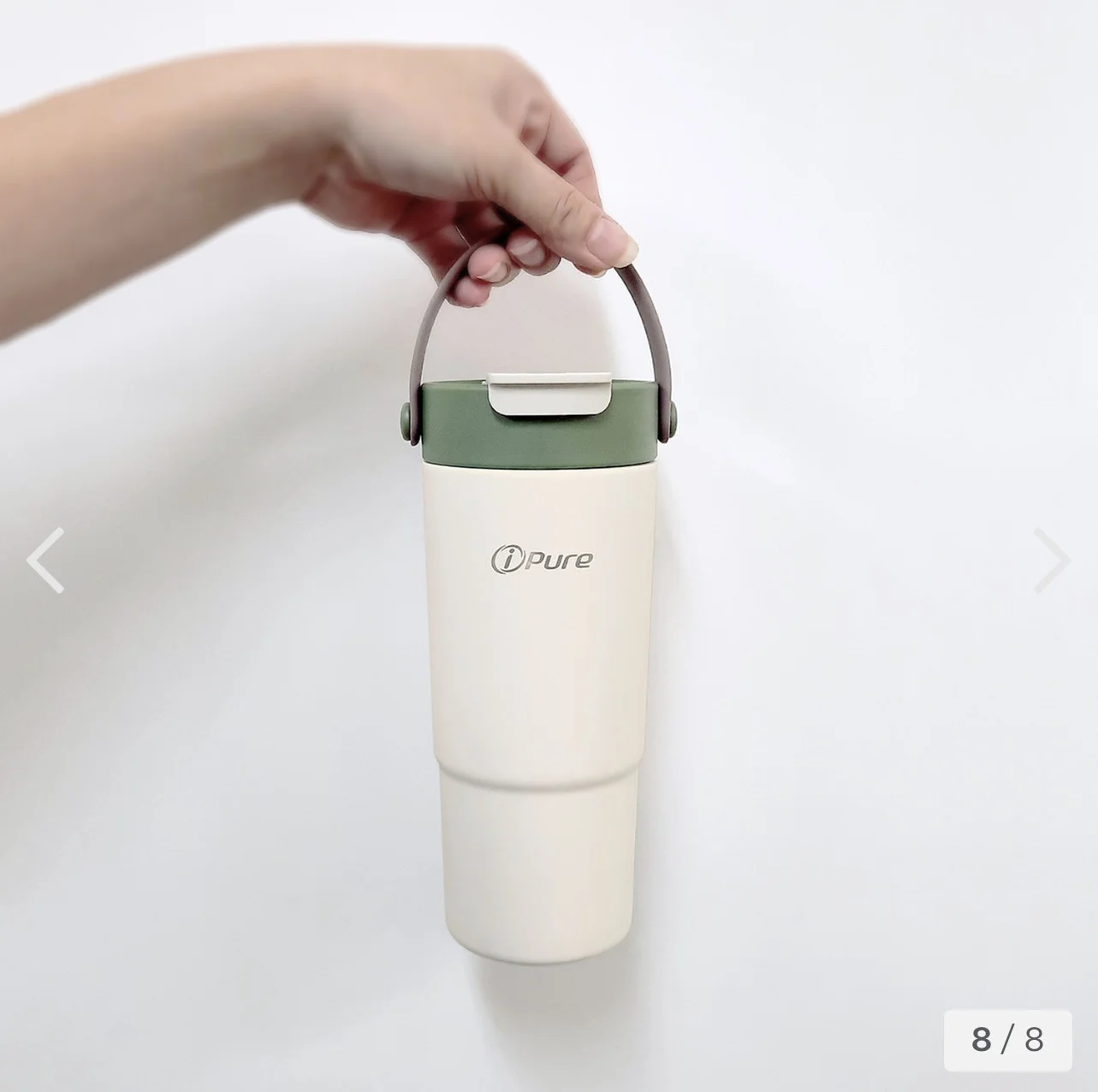 ipure 提把咖啡杯 -米白色 (650ml)