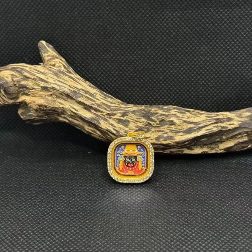 純手繪立體唐卡擦擦，精緻的外殼藏式項墜黃財神，扎基拉姆，綠度母等各種佛像保護神